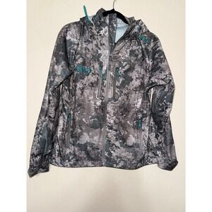 Girls With Guns Camo Hooded Softshell Jacket Women Medium Rain Jacket Outdoor